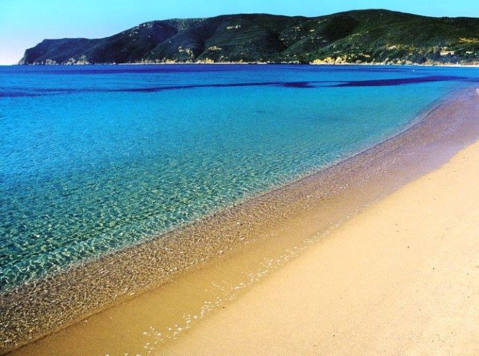 Uno scatto della spiaggia di Lacona, Isola d’Elba 